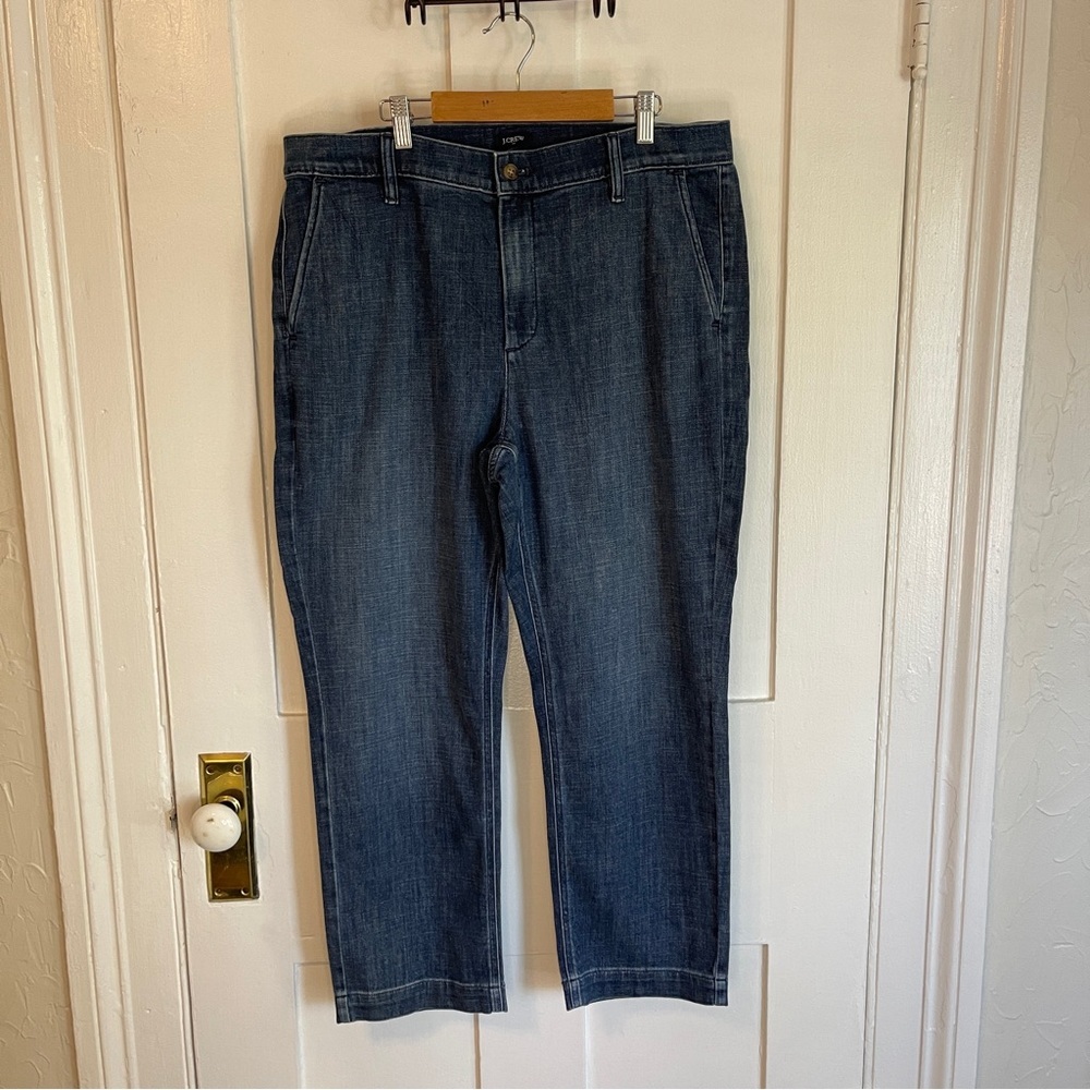 NWT J.Crew Wide Leg Jeans. Medium Wash. Size 32